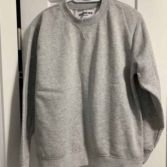 Grey fleece bf crew neck sweater - Picture 1 of 4